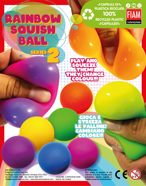 Rainbow Squish Ball Series 2 (65 mm) - PAHIT-ICE LIMITED