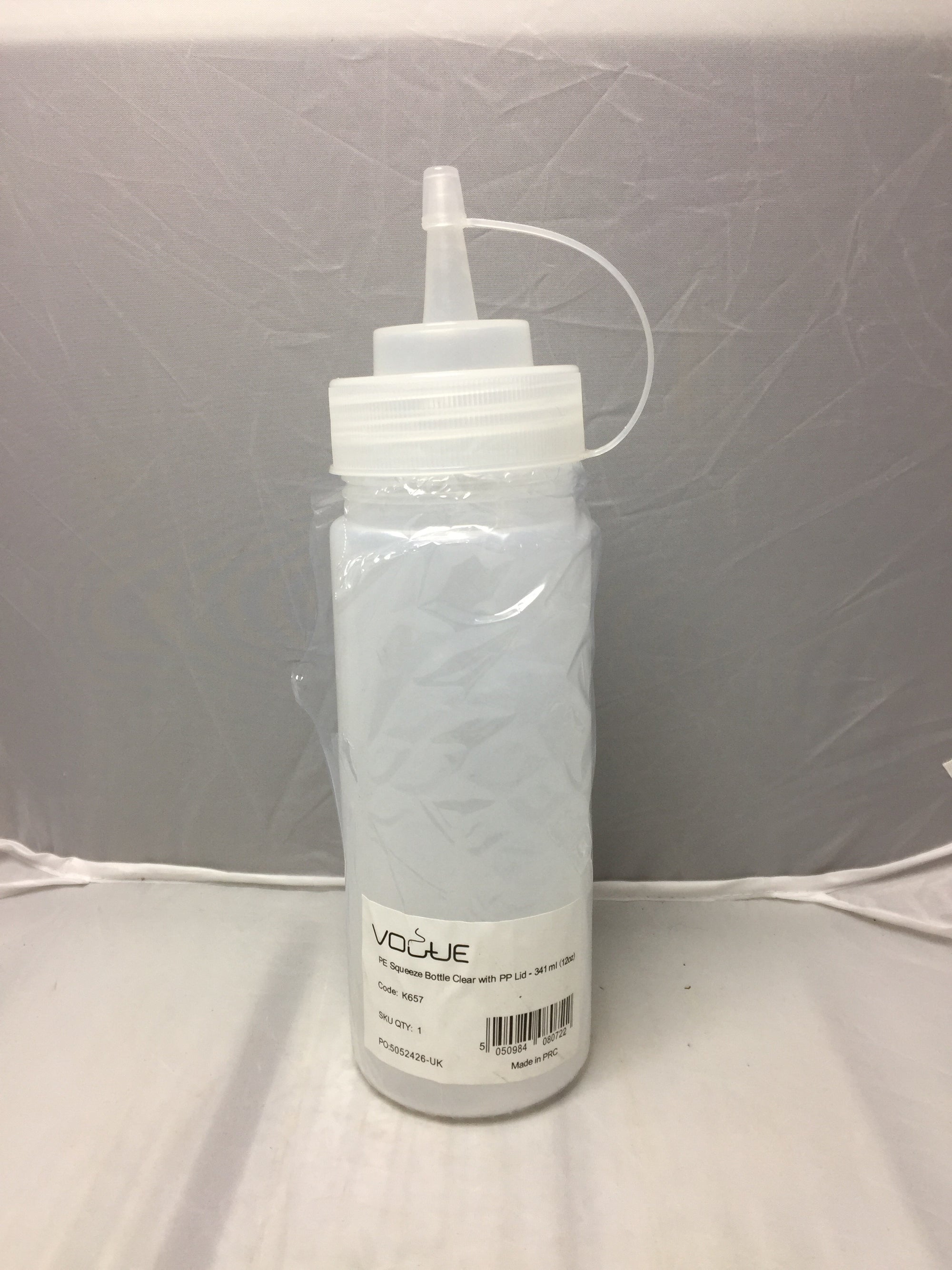 Oil Dispenser PE Squeeze Bottle Clear with PP Lid